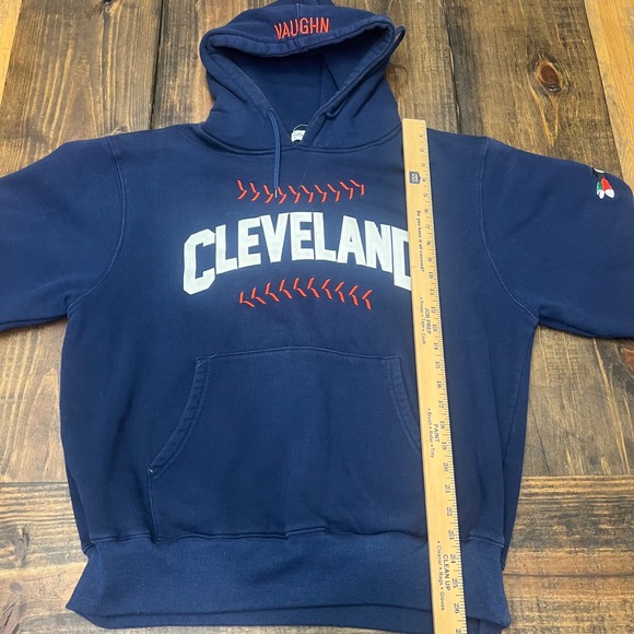 Headgear Classics Cleveland Baseball Hoodie Sweatshirt Mens XL Vaughn 99 Blue - Picture 6 of 7
